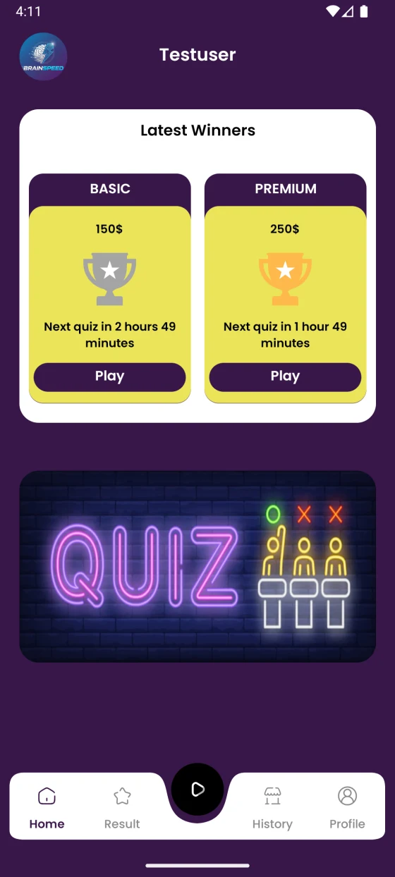 Ansicht 1 der App BrainSpeed
