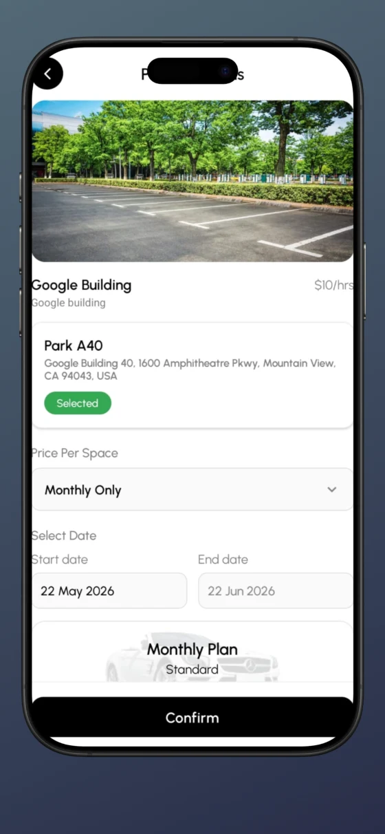 Ansicht 2 der App ParkPro